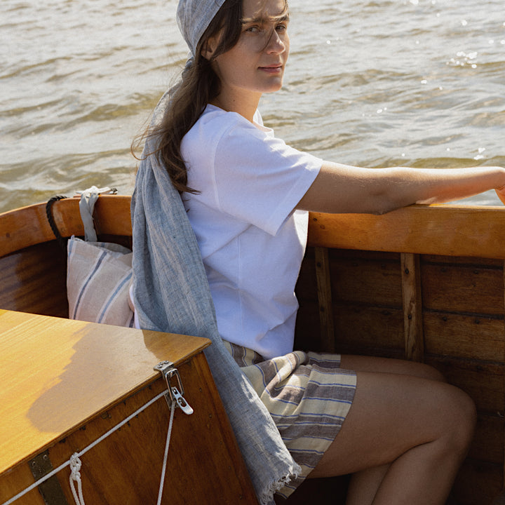 Leinenshorts für die Sauna, für Damen und Herren