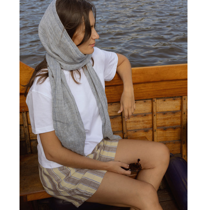 Leinenshorts für die Sauna, für Damen und Herren