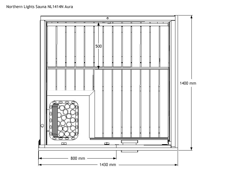 Sauna de salle de bain NL1414 Aura