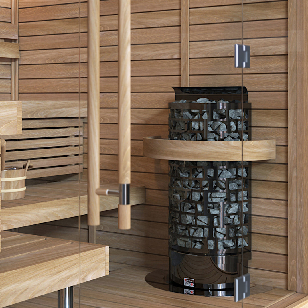 Sawo Aries Wall Calentador de sauna negro
