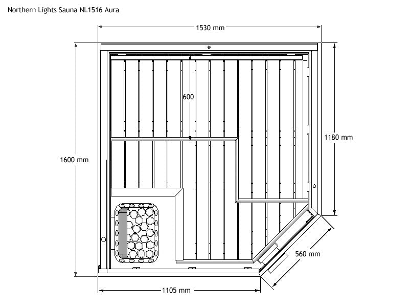 Sauna de salle de bain NL1516 Aura